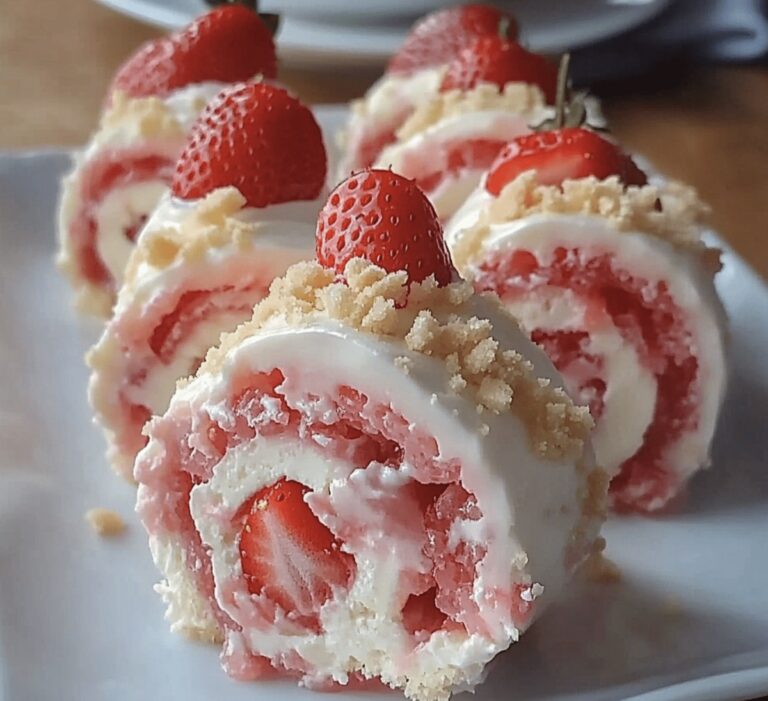 Dreamy Strawberry Shortcake Cheesecake Rolls Recipe