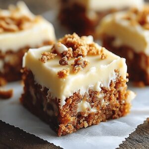 Decadent Carrot Cake Bars With Cream Cheese Frosting Recipe