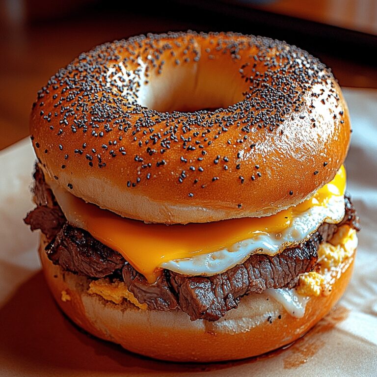 Steak, Egg, And Cheese Bagel Recipe