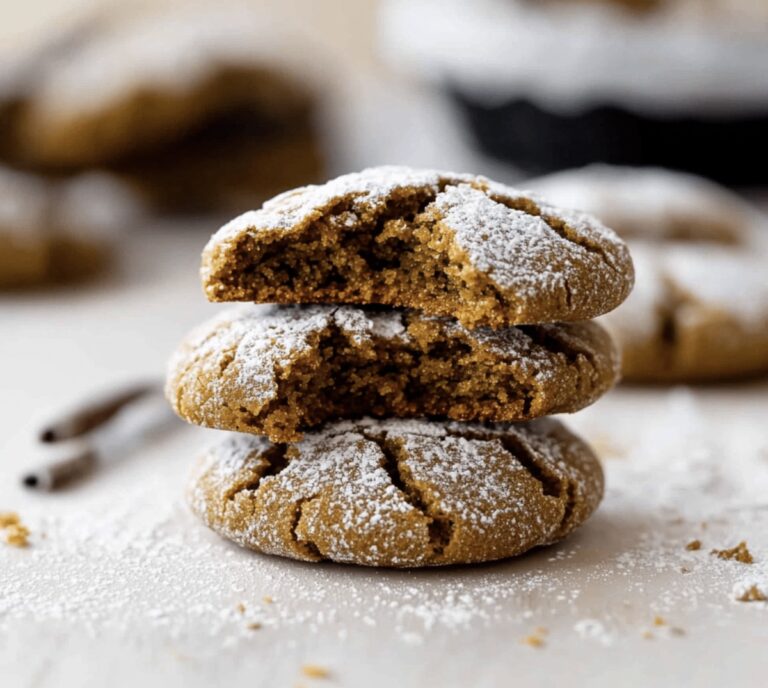 Gingerbread Crinkle Cookies Recipe