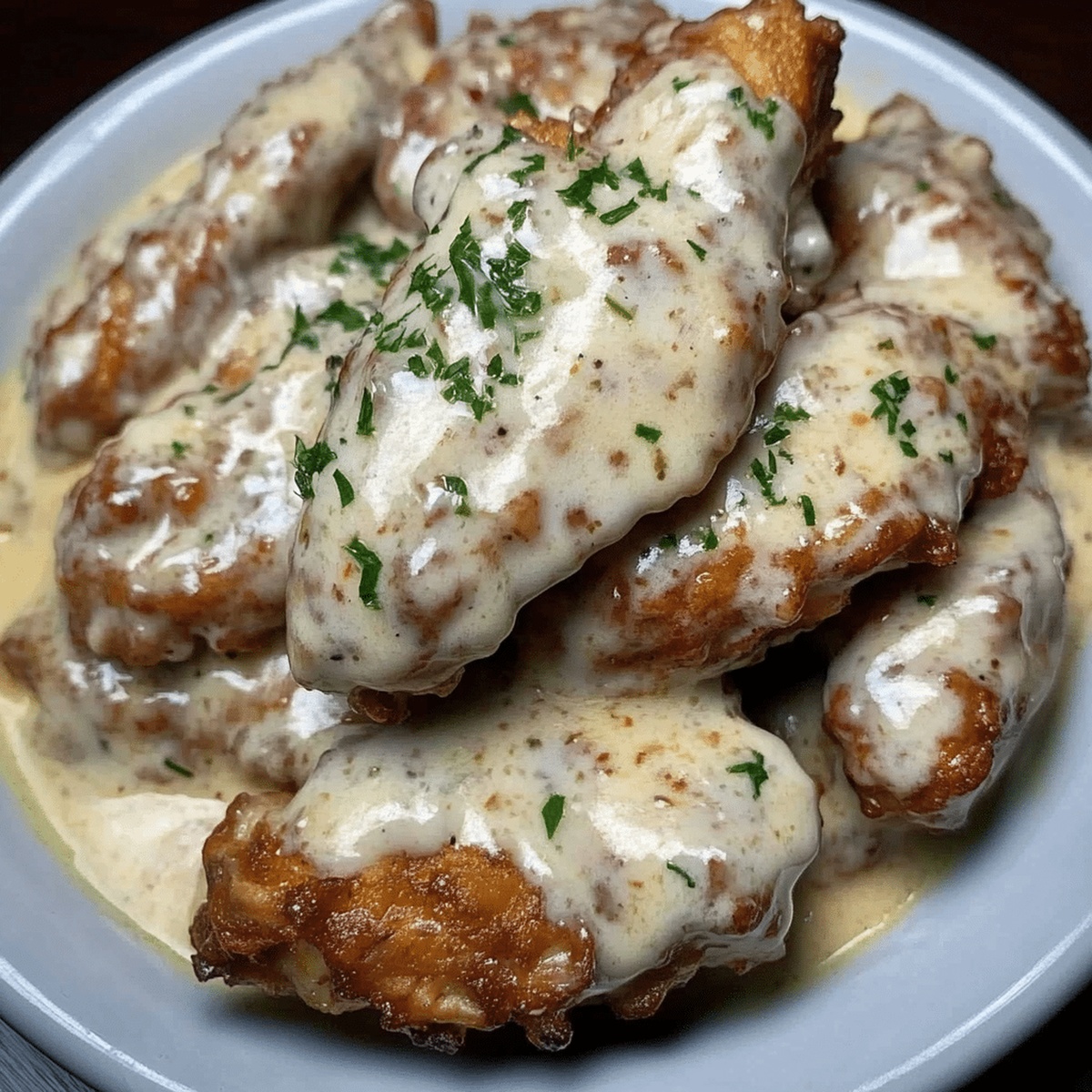 Alfredo Chicken Wings Recipe