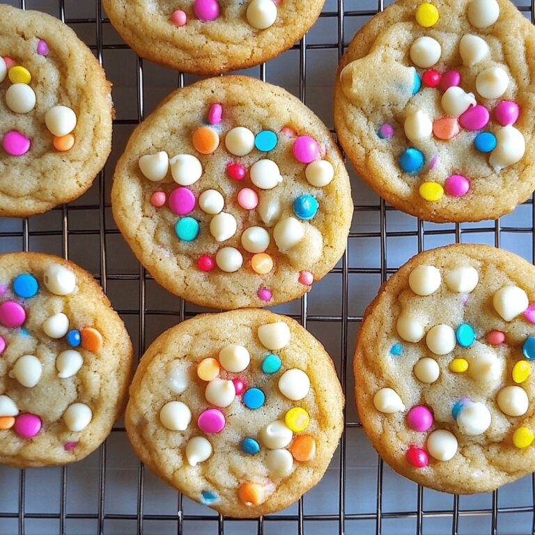Festive White Chocolate Confetti Cookies Recipe