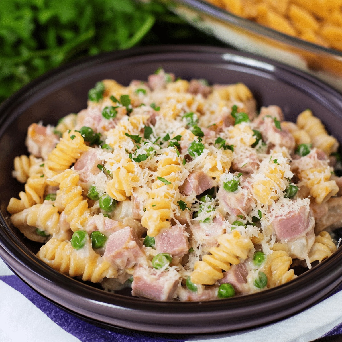 Cheesy Ham Tetrazzini Recipe