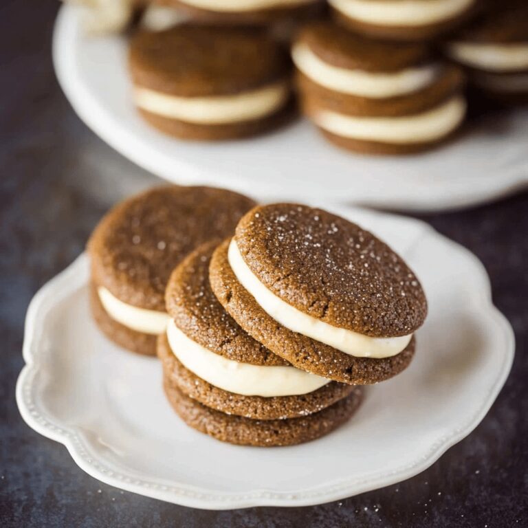 Ginger Molasses Sandwich Cookies With Eggnog Frosting Recipe