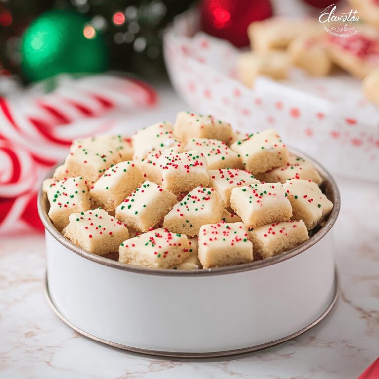 Christmas Shortbread Cookie Bites Recipe