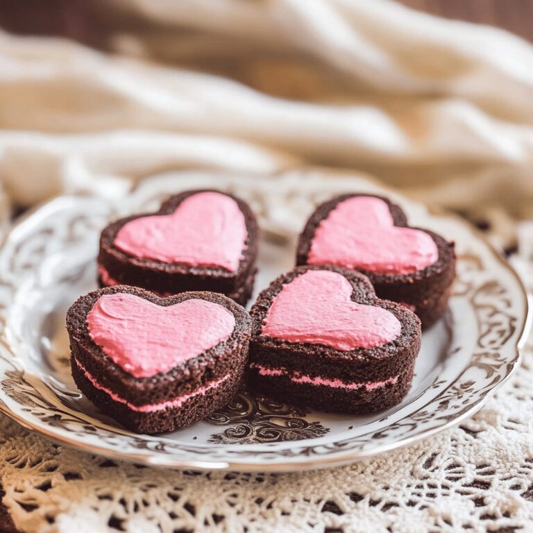 Adorable Mini Naked Chocolate Cake Hearts Recipe