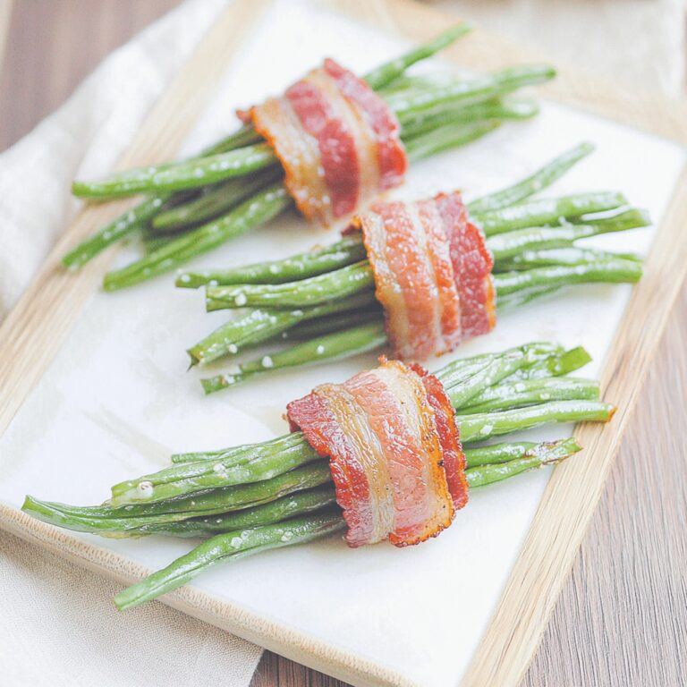 Crispy Bacon Wrapped Green Beans Recipe