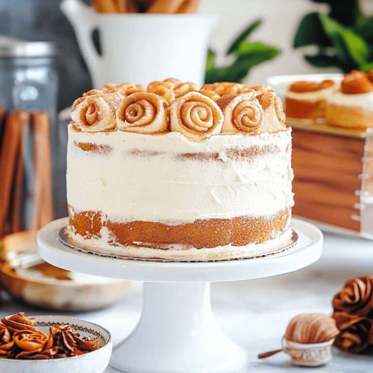 Cinnamon Roll Layer Cake Recipe