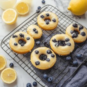 Baked Lemon Blueberry Donuts Recipe