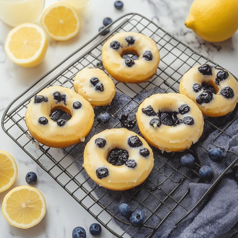 Baked Lemon Blueberry Donuts Recipe