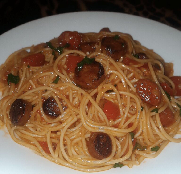 Crispy Fried Spaghetti Sausages Recipe