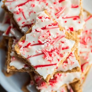 Peppermint Graham Cracker Toffee Recipe