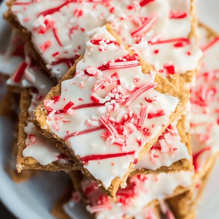 Peppermint Graham Cracker Toffee Recipe