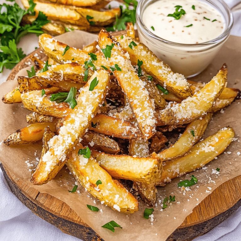 Crispy Air Fryer Garlic Parmesan Fries Recipe
