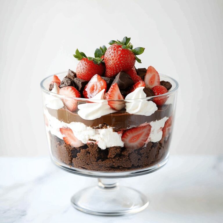 Luscious Brownie Strawberry Trifle Recipe