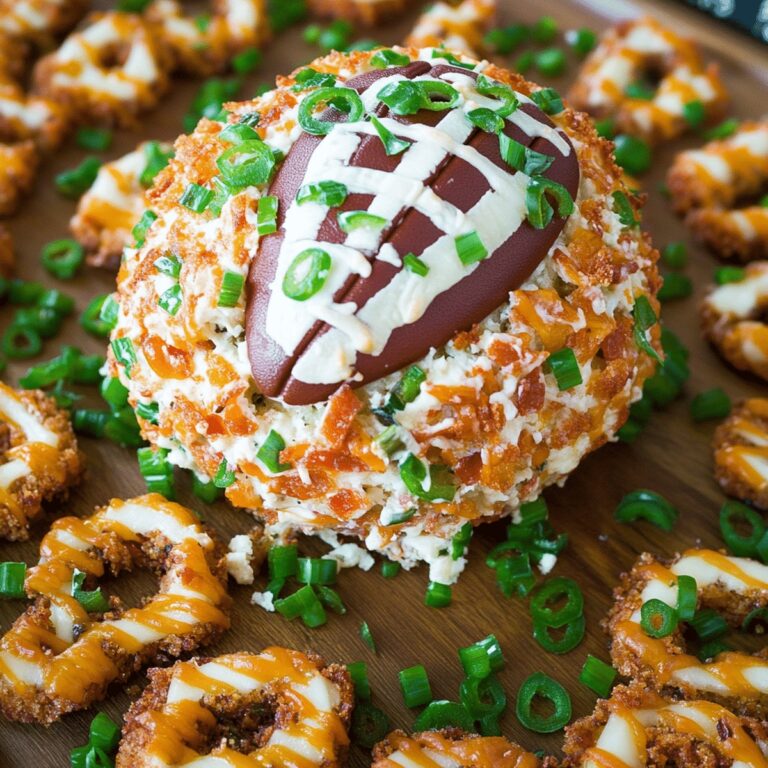 Spicy Jalapeno Popper Football Cheese Ball Recipe