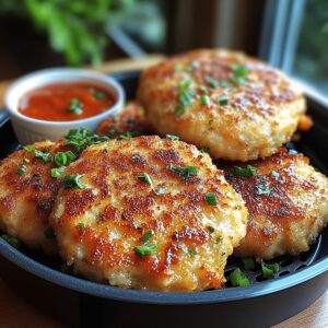 Crispy Air Fryer Chicken Rissoles Recipe