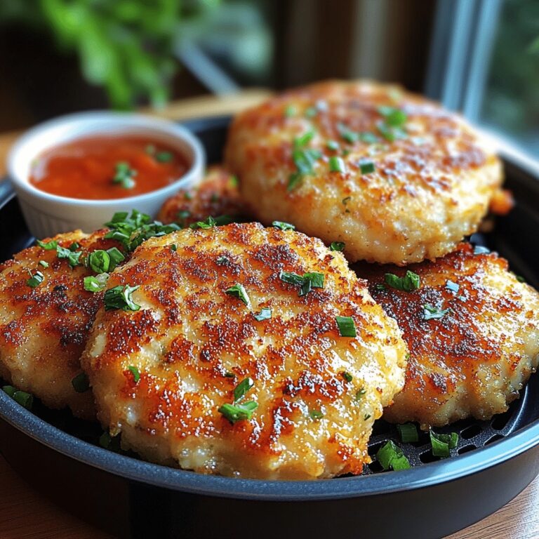 Crispy Air Fryer Chicken Rissoles Recipe