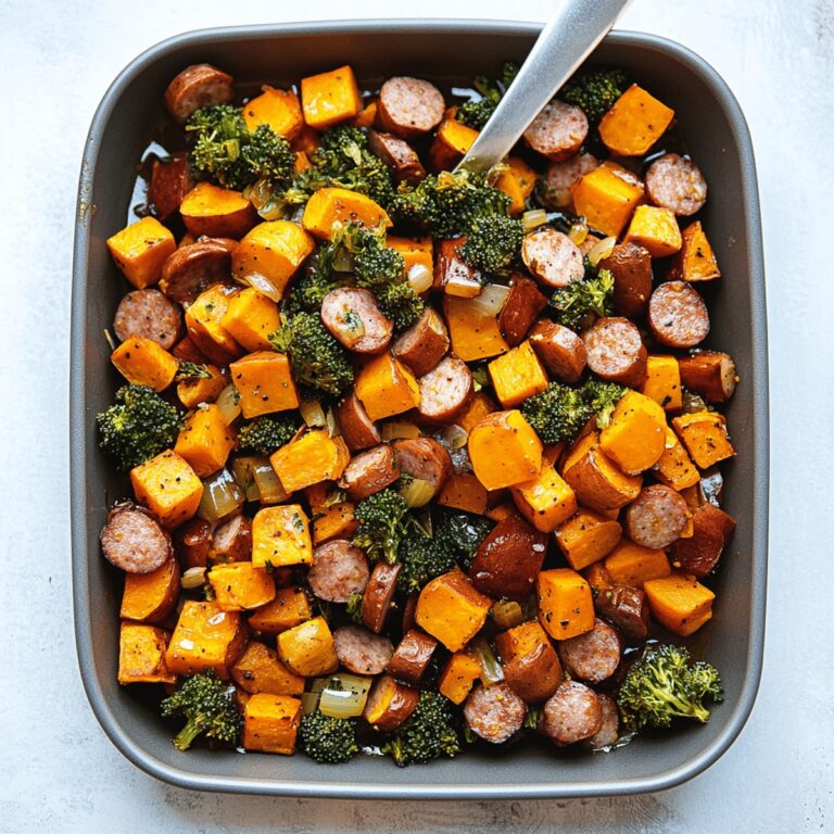 Sausage And Sweet Potatoes With Honey Garlic Sauce Recipe