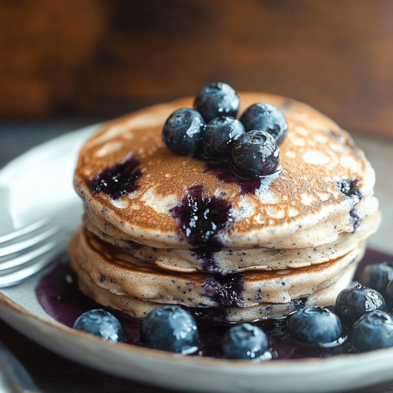 Protein-Packed Wild Blueberry Cottage Cheese Pancakes Recipe