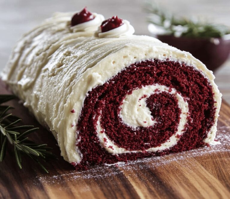Elegant Red Velvet Cake Roll Recipe