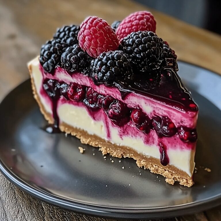 Luscious Blackberry Raspberry Cheesecake Recipe