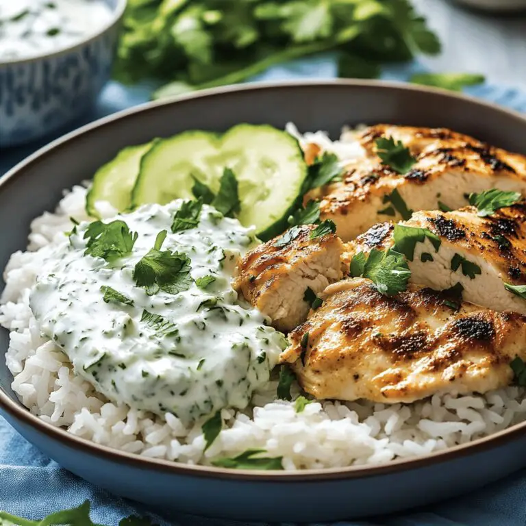 Effortless Dump-And-Bake Chicken Tzatziki With Rice Recipe