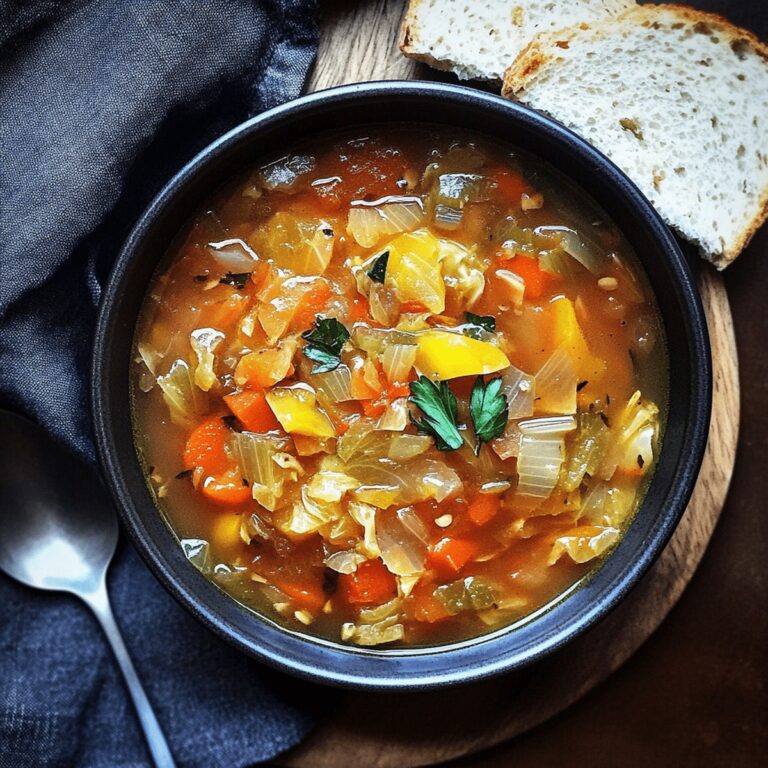 Comforting Veggie-Packed Cabbage Soup Recipe