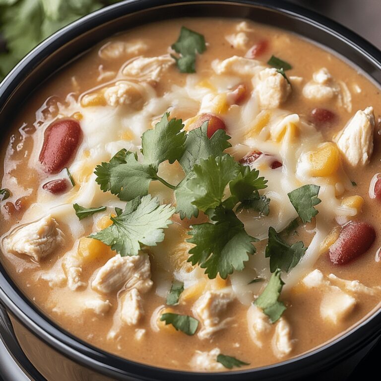 Hearty Crock Pot Cream Cheese Chicken Chili Recipe