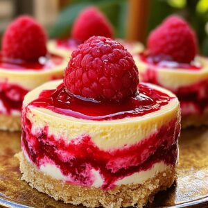 Silky Raspberry Lemon Swirl Cheesecake Recipe