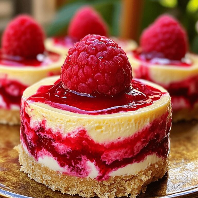 Silky Raspberry Lemon Swirl Cheesecake Recipe