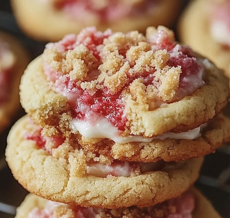 Irresistible Strawberry Cream Cheese Crumble Cookies Recipe