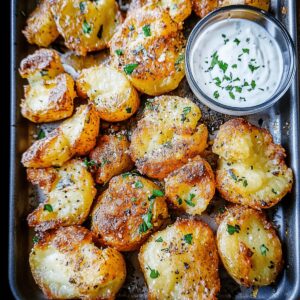 Golden Smashed Potatoes Recipe
