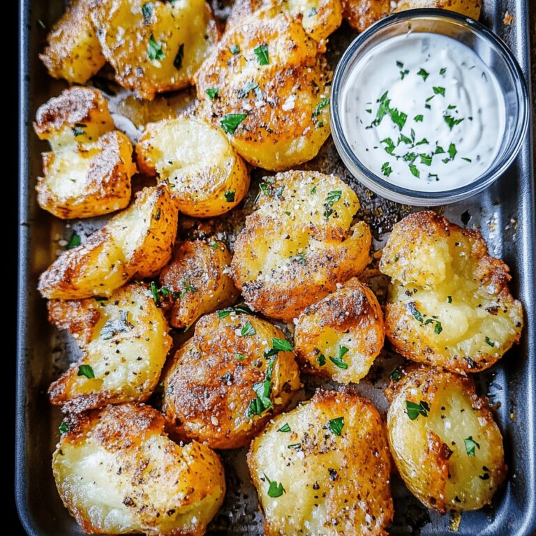 Golden Smashed Potatoes Recipe