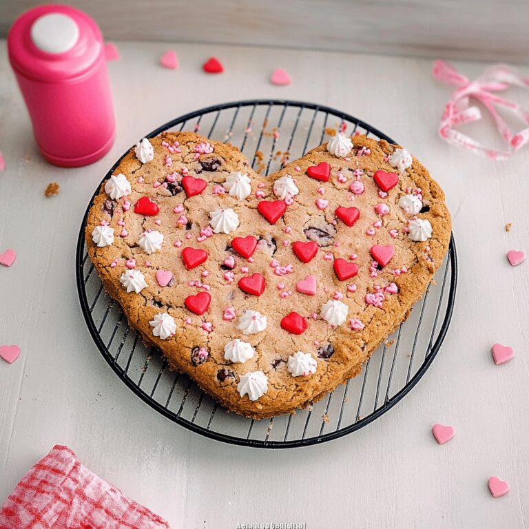 Dreamy Heart Shaped Cookie Cake Recipe