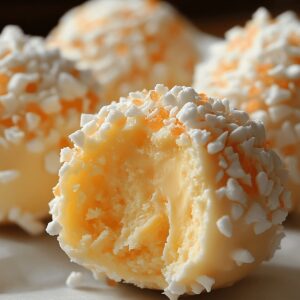 No Bake Orange Creamsicle Truffles Recipe