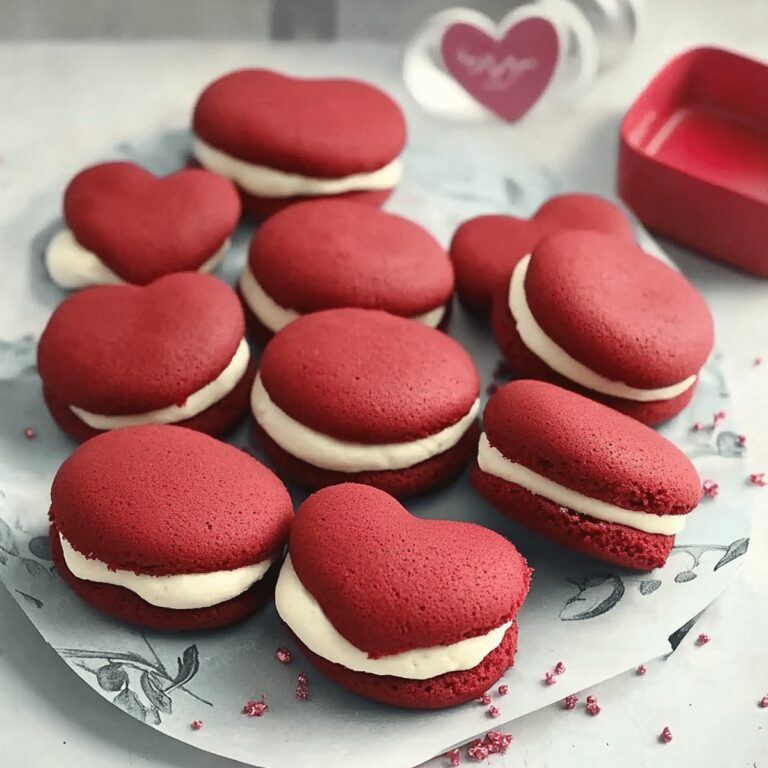 Romantic Red Velvet Whoopie Pies Recipe
