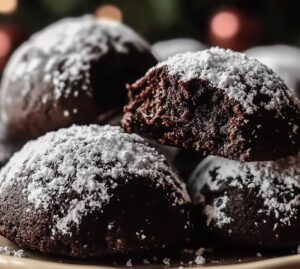 Festive Chocolate Snowball Cookies Recipe