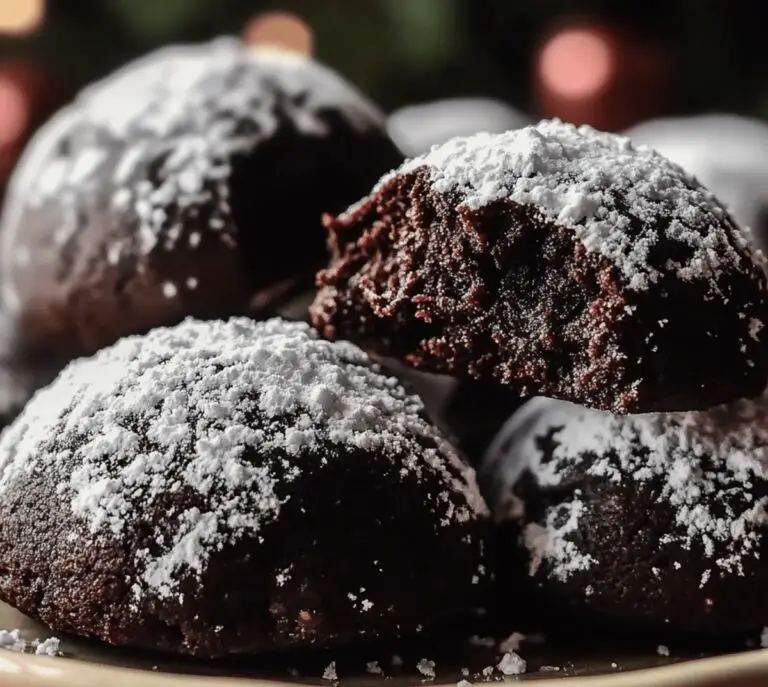 Festive Chocolate Snowball Cookies Recipe