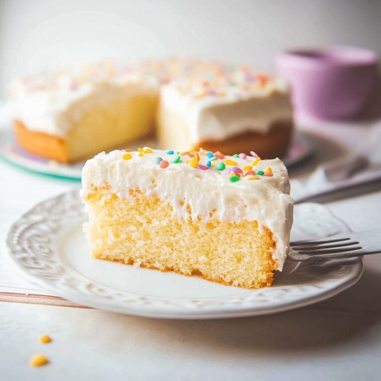 Light Vanilla Cake Recipe