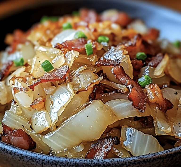 Fried Cabbage With Bacon, Onion, And Garlic Recipe