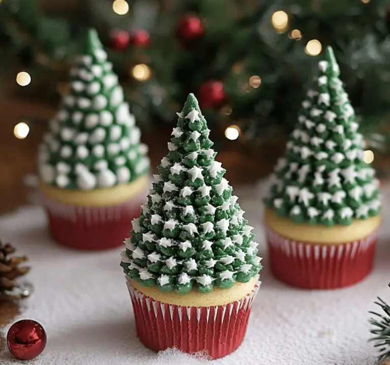 Festive Christmas Tree Cupcakes Recipe