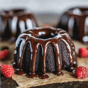 Gooey Chocolate Lava Bundt Cakes Recipe