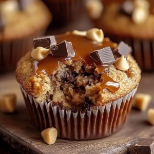 Salted Caramel Chocolate Chunk Muffins Recipe