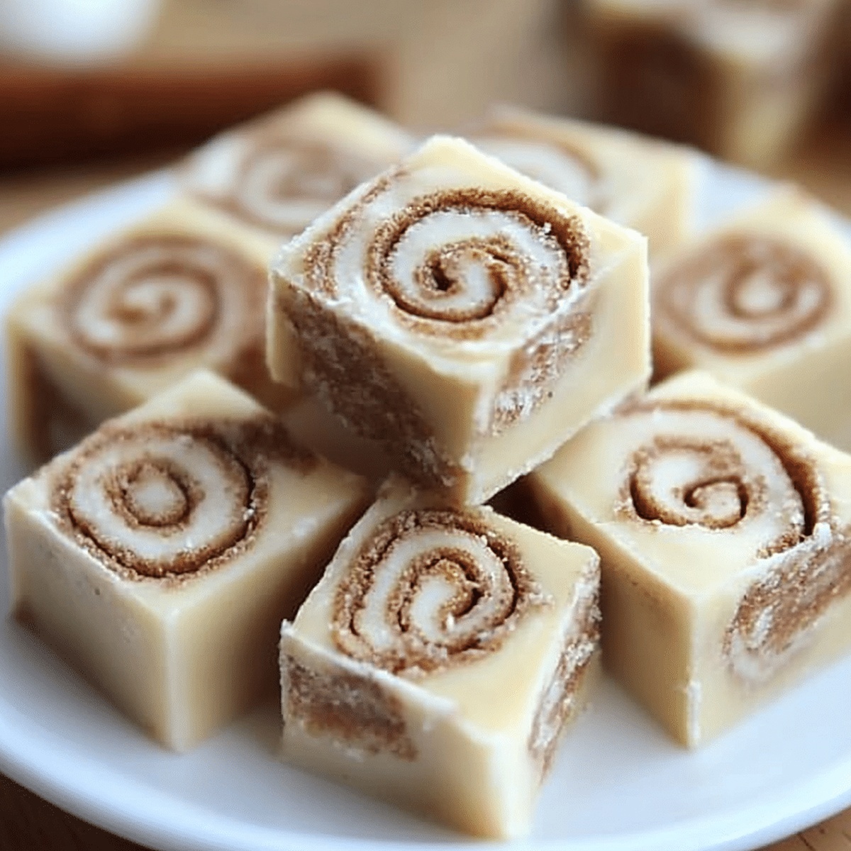 Cinnamon Roll Fudge Recipe