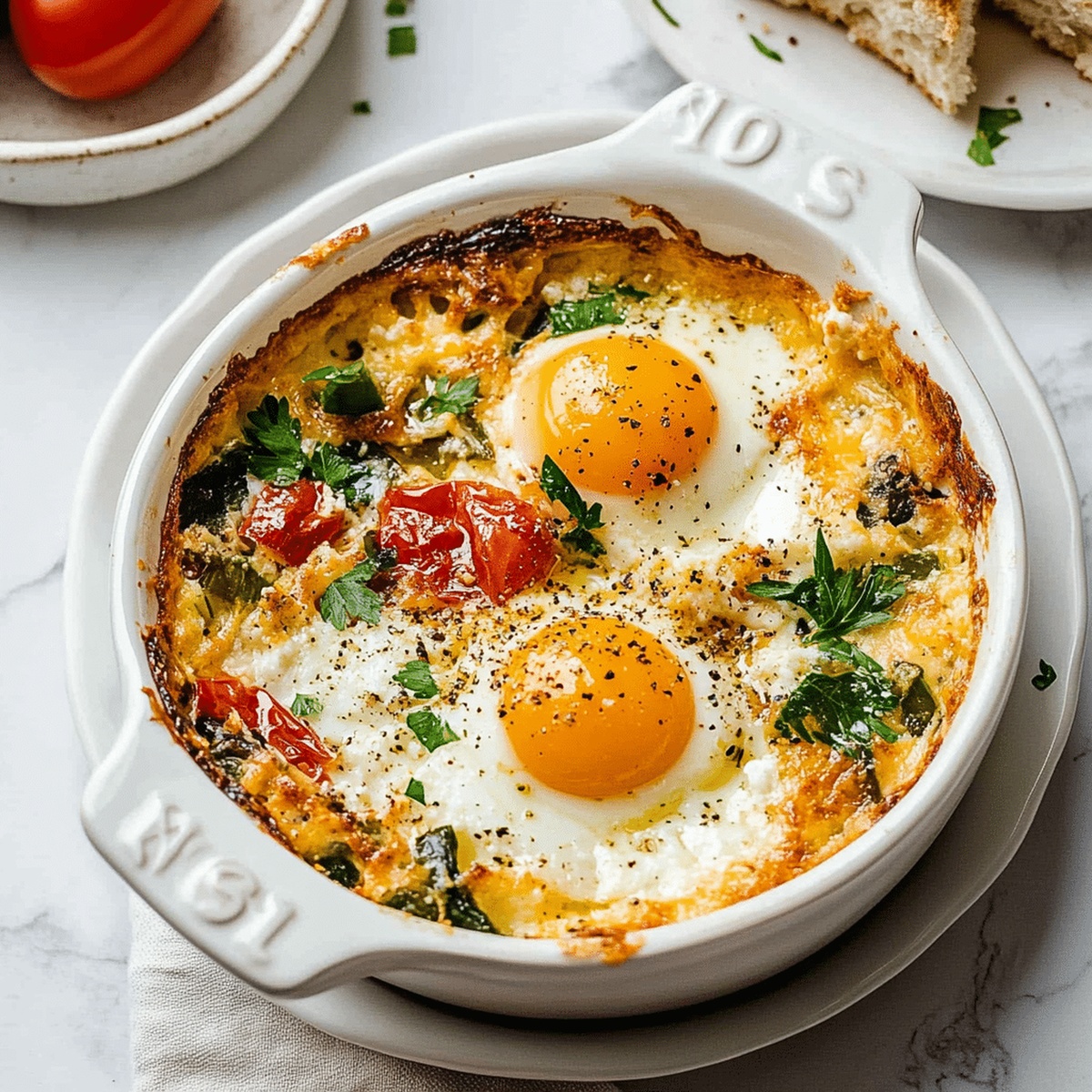 Baked Feta Eggs Recipe