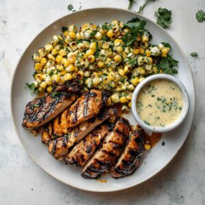 Grilled Hot Honey Chicken With Sweet Corn Salad Recipe