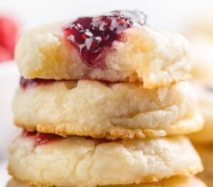 Raspberry Cheesecake Thumbprint Cookies Recipe