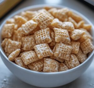 Indulgent Salted Caramel Muddy Buddies Recipe