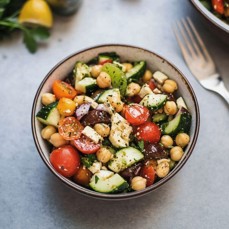 Vibrant Mediterranean Chickpea Salad Recipe